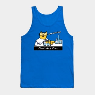 Science Chemistry Cat Funny Chat Tank Top